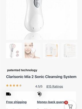 Clarisonic Facial Cleansing Brush - Pink
